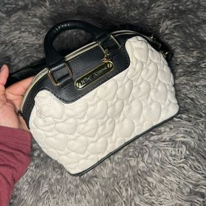 Betsey Johnson heart Satchel purse